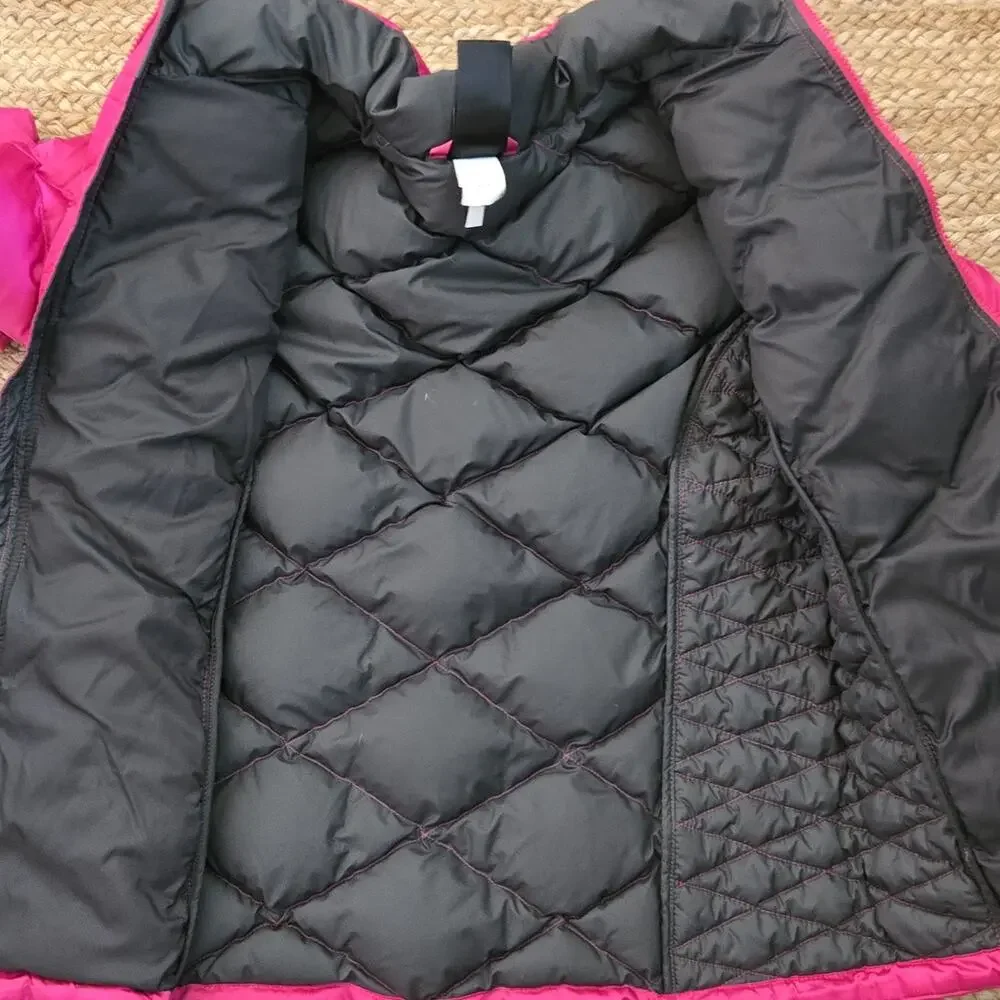 The North Face Girls XL 18 Goose Down Barbie Pink Puffer Jacket Coat‎ 550